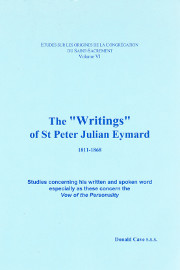 Cover of The “Writings” of St Peter Julian Eymard 1811-1868 