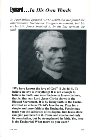 Eymard ... In his own words. Emmanuel, 106(5), 309.