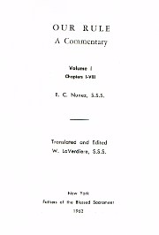 Cover of Our rule: A commentary
